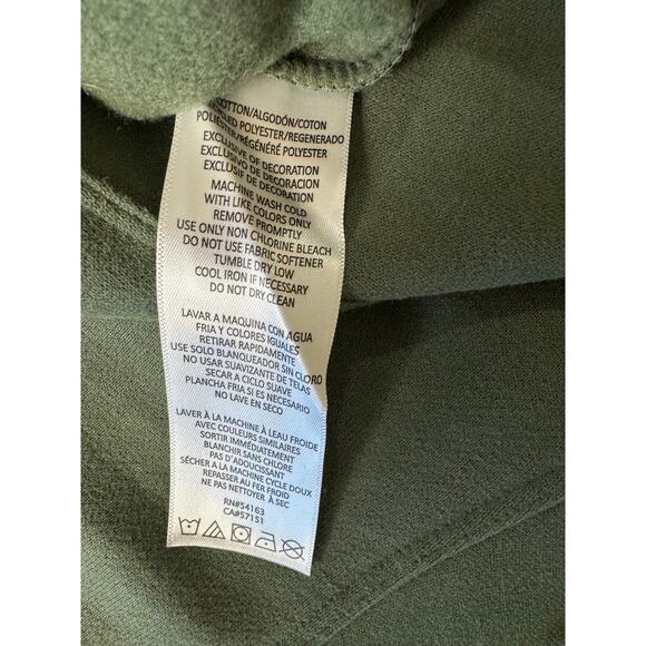 Calvin Klein Women's Fleece Logo Stripe Full Zip Hoodie NWT GREEN SIZE S - Picture 7 of 9